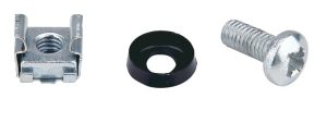 13304A2180 1 Pack cage nuts M6 (je 50 piece screws, cage nuts, washers)