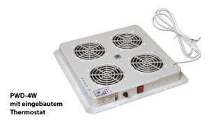 WN-0200-06-04-011 roof fan PWD-4W with eingebauten thermostat 380x380, RAL 7035 only for Standschränke WZ-IT