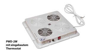 WN-0200-07-04-011 roof fan PWD-2W with eingebauten thermostat 380x380, RAL 7035 only for Standschränke WZ-IT