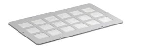 WZ-1718-42-02-011 sheet with filter mat for base frame, roof frame and roof 380x210, RAL 7035