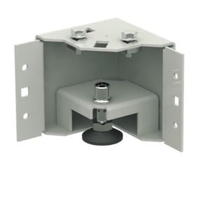 WZ-2401-05-02-011 plinth corners with Ausgleichsmoeglichkeit, H=100, RAL7035, 4 St RAL 7035