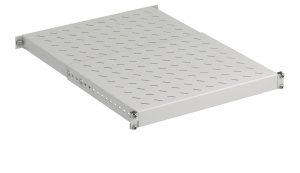 WZ-3074-83-04-011 19"-equipment shelf for mounting an 4 mounting rails 1H frei regulierbarer depth, NB440mm, T350-600 RAL7035