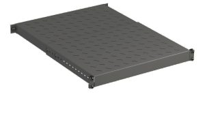 WZ-3074-83-04-161 19"-equipment shelf for mounting an 4 mounting rails 1H frei regulierbarer depth, NB440mm, T350-600 RAL9005