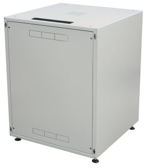 WZ-3987-01-02-011BBL ZPAS 19" office cabinet 12U, glass door, lock 604 x 600 x 600 , RAL 7035