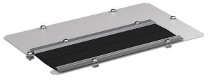 WZ-5271-14-00-011 sheet with brush for base frame, roof frame and roof 380x210, RAL 7035