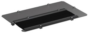 WZ-5271-14-00-161 sheet with brush for base frame, roof frame and roof 380x210, RAL 9005