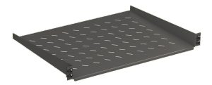 WZ-5714-52-00-161 equipment shelf II/1U for mounting an 2 mounting rails 446x350, RAL 9005 pull-out