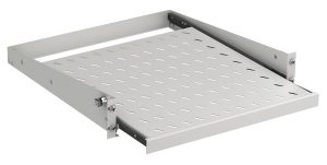WZ-5841-14-02-011 equipment shelf II/2U pull-out mounting 2 mounting rails, 19"-mounting 455 depth mm, 416x455, RAL 7035