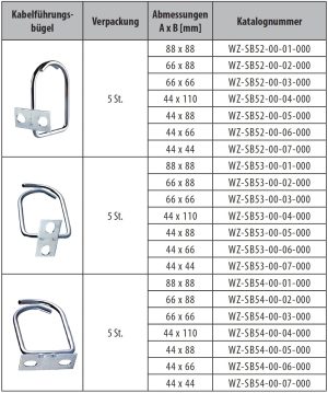 WZ-SB53-00-01-000 cable management bracket 88x88
