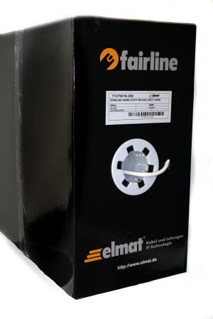 11370016 e-fairline Home, S/FTP 4x2xAWG26/1 305m cardboard box, jacket colour white CPR: Dca