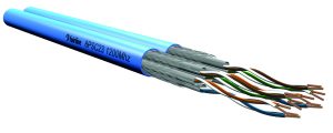 11384012blau e-fairline 8PSC23 1200MHZ S/FTP CAT.7 halogen-free blue, CPR B2CA