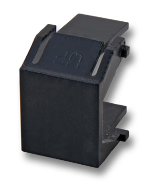 133-011-7113T e-fairline blank insert black for Keystone cut-outs pack of 100 pieces
