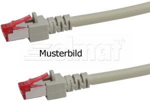 1330811030orange 3.0m patch cable Cat.6A, S/FTP PIMF, halogen-free, 1Gbit 2xCat.6 connector with latch protection, 1:1 wiring
