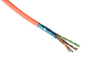 11384036 e-fairline FTP 4P AWG24 100MHz Cat.5E LSOH orange, CPR: Eca