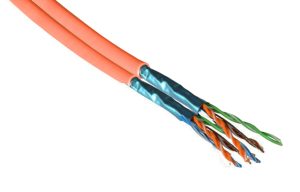 11384037 e-fairline FTP 8P AWG24 100MHz Cat.5E LSOH orange, CPR: Eca