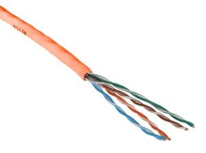 11384034 e-fairline UTP 4P AWG24 250MHz Cat.6 LSOH orange, CPR: Eca