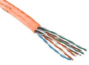11384035 e-fairline UTP 8P AWG24 250MHz Cat.6 LSOH orange, CPR: Eca