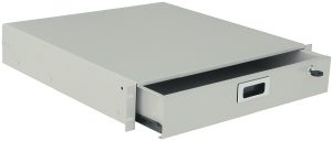 WZ-SB67-00-00-011 document drawer 19" x 2U x 415 mm RAL 7035, RAL 7035