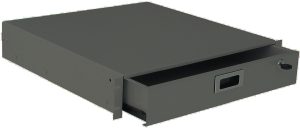 WZ-SB67-00-00-161 document drawer 19" x 2U x 415 mm RAL 9005, RAL 9005