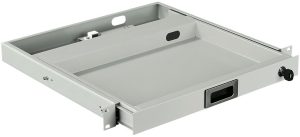 WZ-SB78-00-04-011 keyboard drawer, height 1U, depth 400 mm mounting on four 19""-profile rails, RAL 7035 13305Z104